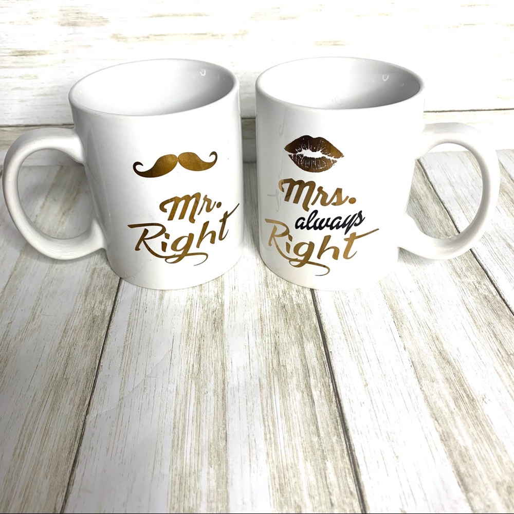 Home Essentials Mr & Mrs coffee cups